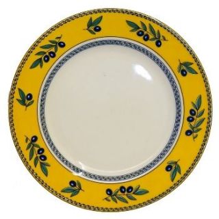 blue yellow decorative plates