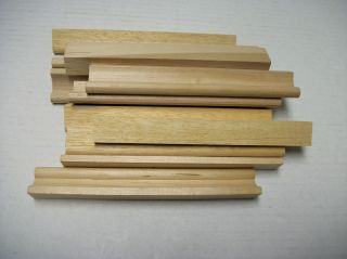 12 Wooden/Wood Scrabble Tile Holders for Crafts or Replacement