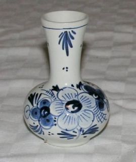 Delft Holland Handpainted 3.1/2 Bud Vase S.605.F