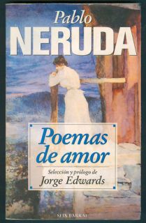 PABLO NERUDA BOOK POEMAS DE AMOR 1° ED SIX BARRAL