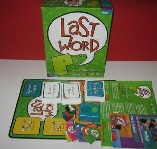 LAST WORD Game Ages 8 & up   2 8 Players by Buffalo Games Race to Have 