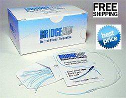 BRIDGEAID Dental Floss Threaders Box of 1000 Threaders in Envelopes 