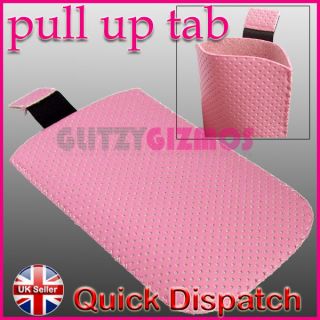 PINK PULL TAB SOCK CASE COVER POUCH FOR MOBILE PHONES &  PLAYERS