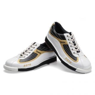 Dexter Mens SST 8 Bowling Shoes  White/Black/Go​ld