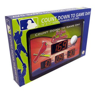 MLB St. Louis Cardinals LED Count Down To Game Day Clock