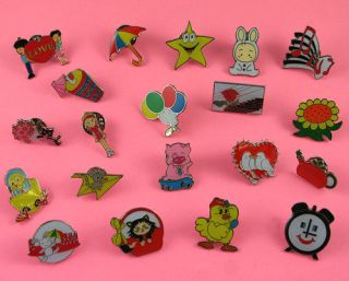 PIN BADGES FOR HER *STAR, CAT, BOUQUET, MOUSE* AND MORE 4 FOR 3 