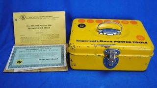 Vintage Ingersoll Rand Power Tools Case Box 1960s Automotive Air 
