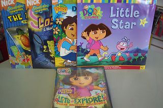 Dora the Explorer DVD Game lets Explore includes 4 asst. books NIP