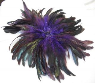 Wholesale bulk Purple Rooster Schlappen Feathers 50 or 100 5 7+ long