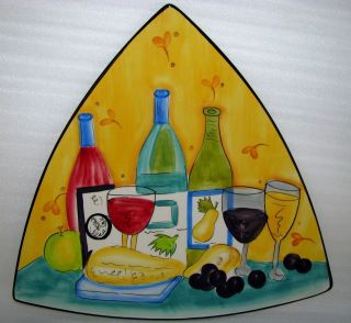 Hausenware Wine and Cheese Serving Platter designed by Mary Jane 