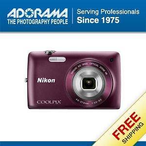 Nikon Coolpix S4300 Digital Camera   Plum   Refurbished by Nikon USA 