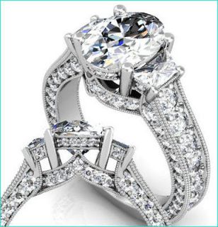   Genuine Diamond Anniversary Engagement Wedding Ring 14K Gold $9549