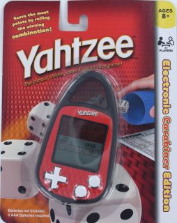 YAHTZEE Handheld ELECTRONIC Game Clip on Dice Die Carabiner Hasbro 