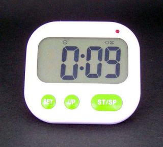 Dual alarm travel desktop LCD vibration clock, count down timer