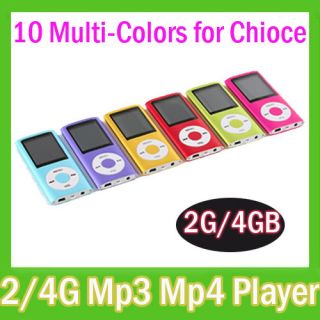   Cheap Digital 4GB/2GB  MP4 Video Player FM Radio TXT E book Reader