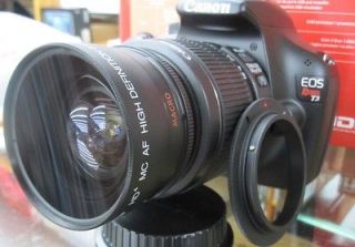   Macro Lens For Canon xti t3i t2 t3 t4 t4i xs xt t2i w/18 55 bundle T
