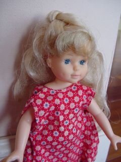 1988 CITITOY Rubber DOLL 8 Blonde w dimples CUTE DOLLY retro toy 