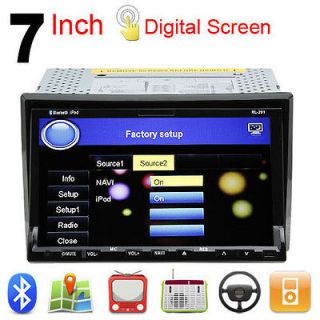   Din Auto DVD CD Player Car Video Radio TV iPod FM Digital Touch Stereo