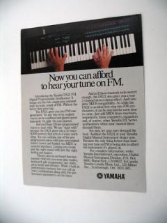 Yamaha DX21 DX 21 Digital Synthesizer 1986 print Ad