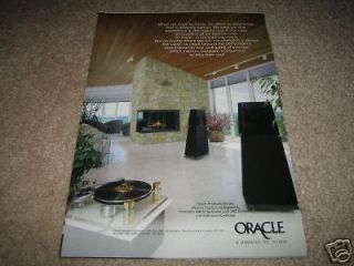 Oracle Mk IV Turntable,Ment​or Studio Speakers,Ad fr 94