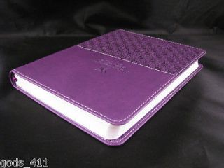 Journal Handy Size Lux Leather Purple Diary   Butterfly I Believe in 