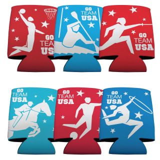 Set of 6 Olympics Themed Koozies (6 Different Designs)