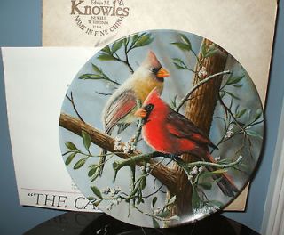   First Edition Birds Of Your Garden Collection Cardinal China Plate