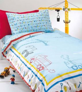 Boys Blue Bedding Set / Bed Linen, Duvet Cover or Bedroom Curtains