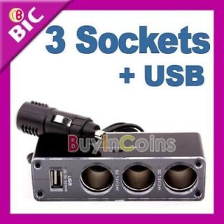 Socket Car Cigarette Charger USB Port for  GPS