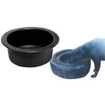 Livestock Pet Plastic Tire Feeder Water Bowl Basin UNIQUE Safe Quick 