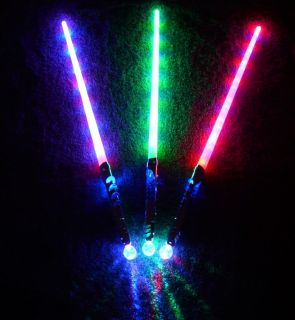   Saber Sword w/ blue light up handle & disco ball 22 Led 6 Functions