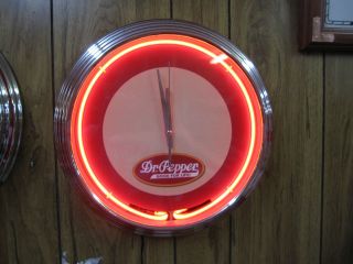 dr pepper clock in Soda
