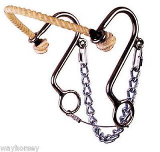 Reinsman Little S Hackamore w/Rope Nose   Horse Size #964