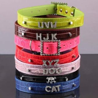   Skinny Crystal Rhinestone Dog Cat Pet Collars   XS, S, M, L, XL