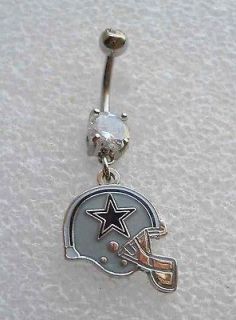   FOOTBALL HELMET Navel Belly Button Ring BODY JEWELRY Piercing 2T