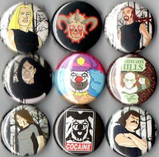 Metalocalypse 9 pins buttons badges dethklok dr rockso