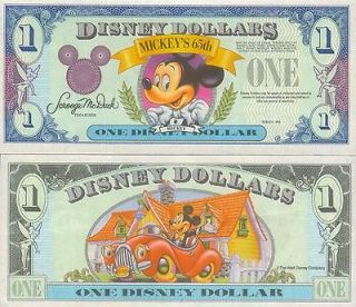 Scarce 1993 * Proof Disney Dollars No Serial Number * Mint Condition