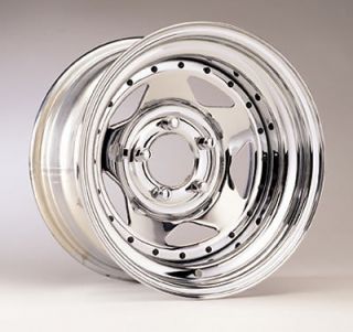 Wheel Wheel Star Steel Chrome 15x7 5x4.5 Bolt Circle 3.75 