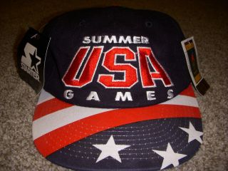   1996 Dream Team USA Atlanta Olympic Game Snapback Hat Cap Rare Paint