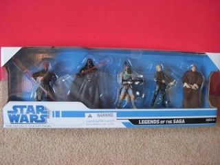   WARS LEGACY COLLECTION LEGENDS OF THE SAGA LOT OF 5 FIGURES UNOPENED