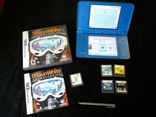 Nintendo DSi XL Midnight Blue Handheld System & 5 Games Call of Duty 