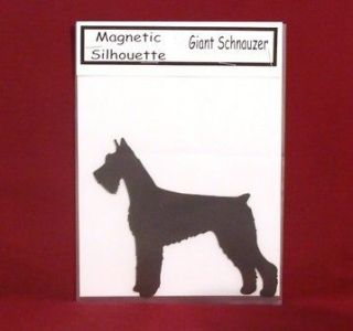 6409 Giant Schnauzer Dog Breed Silhouette Magnet