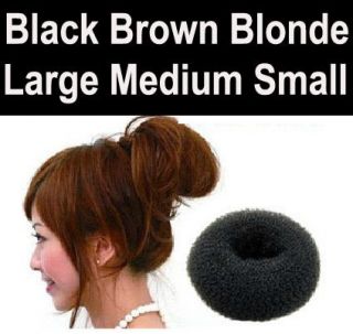   Color?◆ Women Girl Hair Bun Donut Ring Sponge Shaper Maker Builder