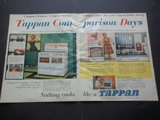 Original Advertising Tappan Stove Oven Range Vintage 1957 Print Ad