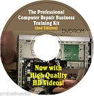 Complete Home COMPUTER REPAIR BUSINESS Training Kit   Video Course 