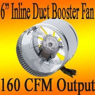 inch INLINE DUCT FAN booster air flow ducting in line