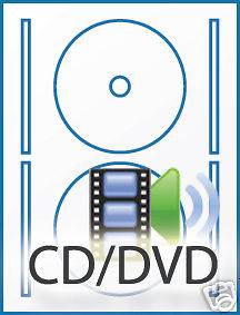 DVD/CD Full Face Labels 200 White Glossy Inkjet Labels