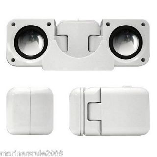   Foldable Amplified Double Speaker w IPod Cradle for  DVD Player