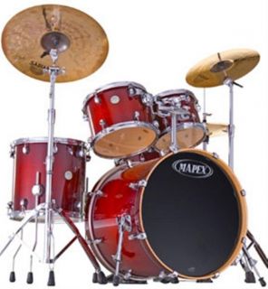 MAPEX MERIDIAN MAPLE 5 PIECE SHELL PACK DRUM SET IN CANDY APPLE BURST 