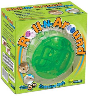 INCH ROOL N AROUND EXERCISE ROLLING BALL★ FOR HAMSTERS, GERBILS 